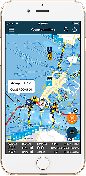 Screenshot app Water Map Live