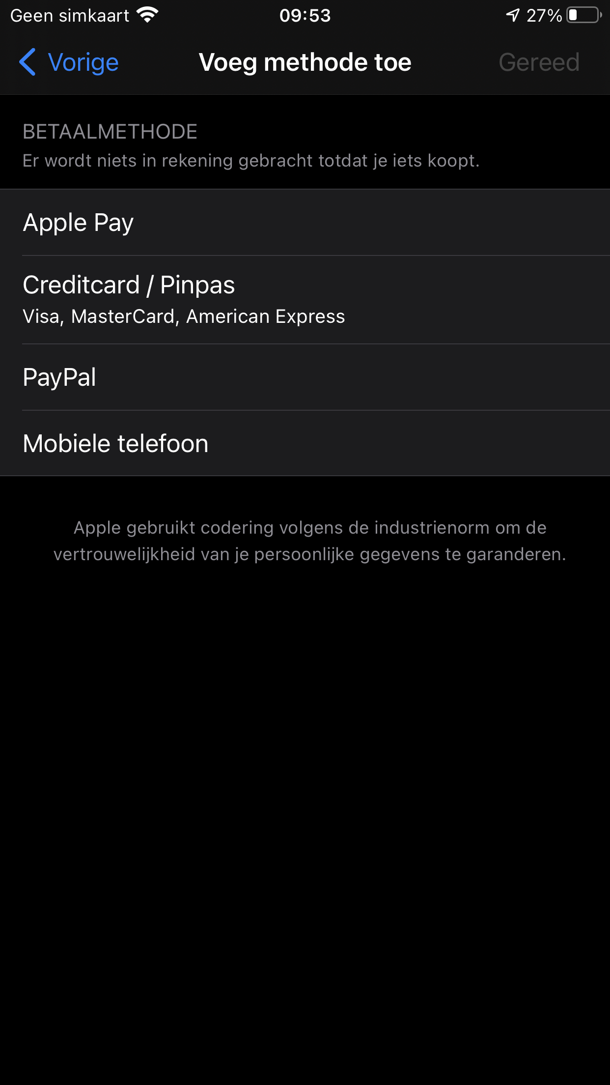Google Play betaalmethoden instellen
