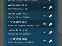 Vaarroutes met GPX bestanden vinden en bekijken met Waterkaart Live