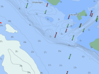 Fraaie nieuwe basiskaart en actuele waterdieptes