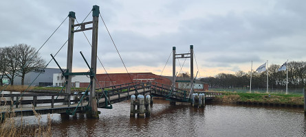 Foto Scheemda, fiets/voetbrug