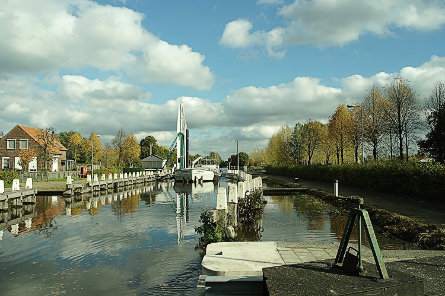 Foto Sluis V, brug over bovenhoofd